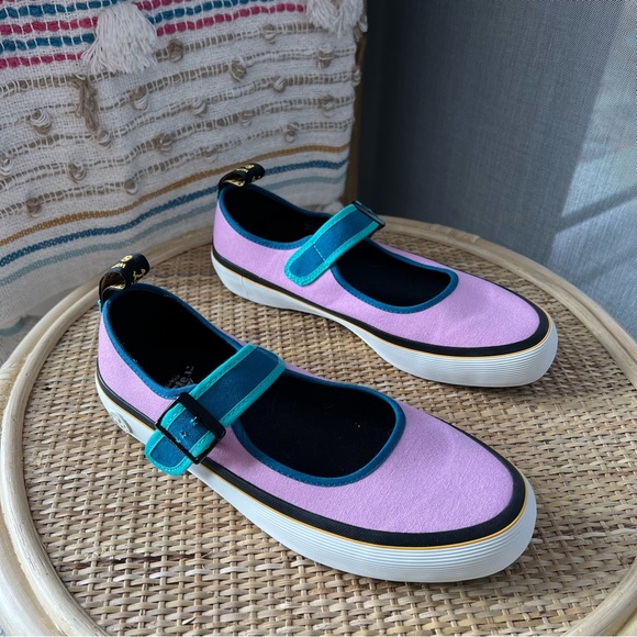 Dr. Martens Shoes Dr Martens Florentia Pink Blue White Canvas